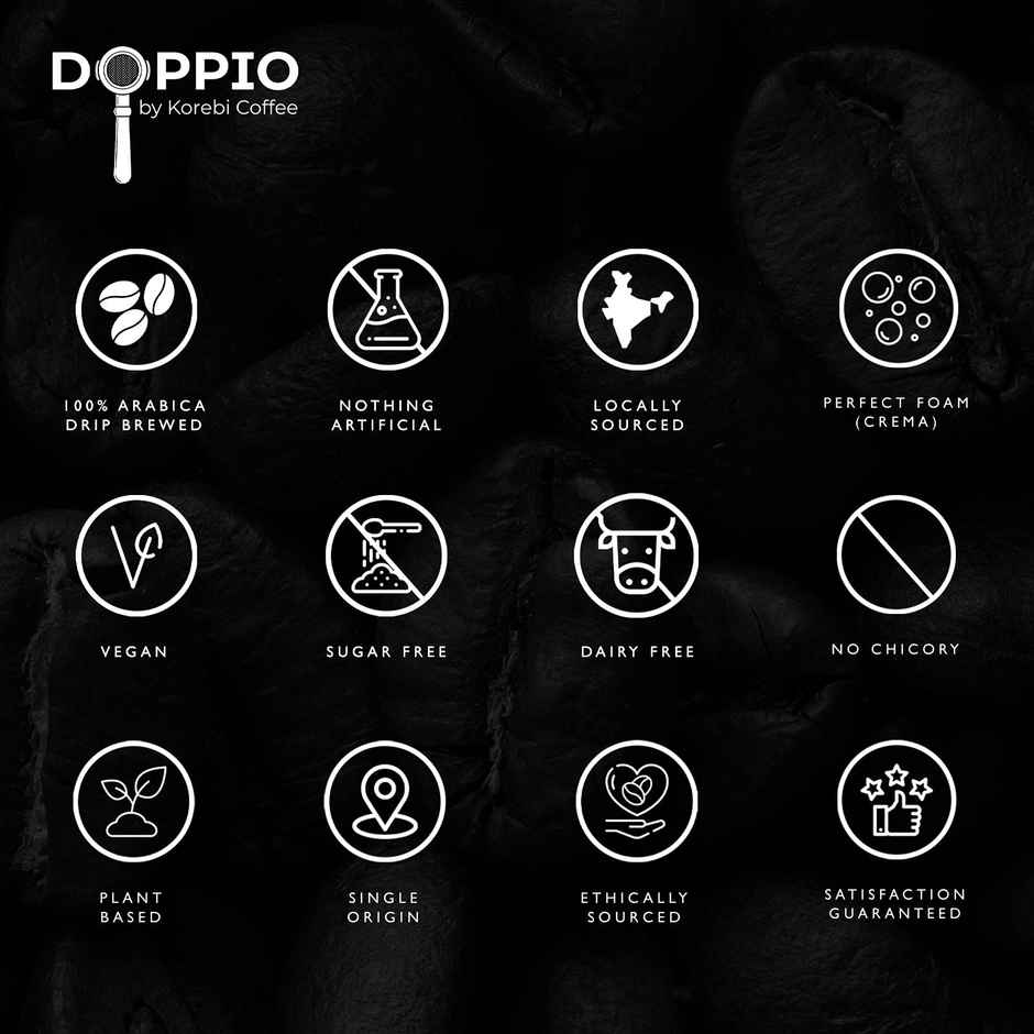 Doppio By Korebi Coffee Original - Artisan Instant Liquid Coffee Concentrate | 5-Pack | 20 ml Each