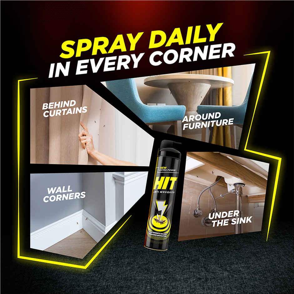 Hit Lime Fragrance Fly, Insect & Mosquito Repellent Spray