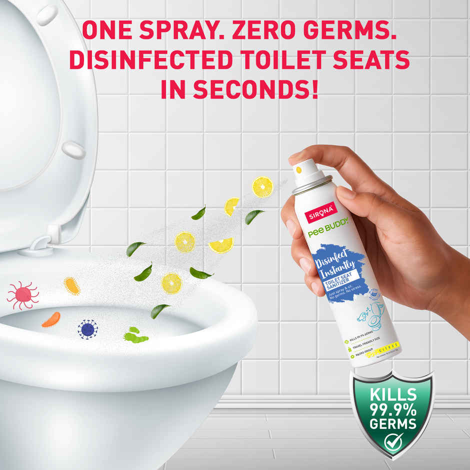 Sirona PeeBuddy Toilet Seat Sanitizer Spray Citrus