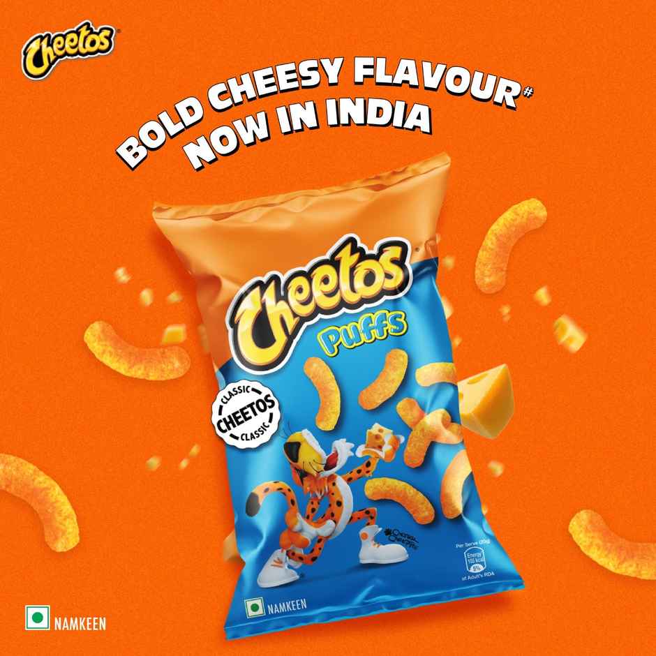 Cheetos Classic Puffs, Cheese Flavoured Corn Chips, Party Snacks