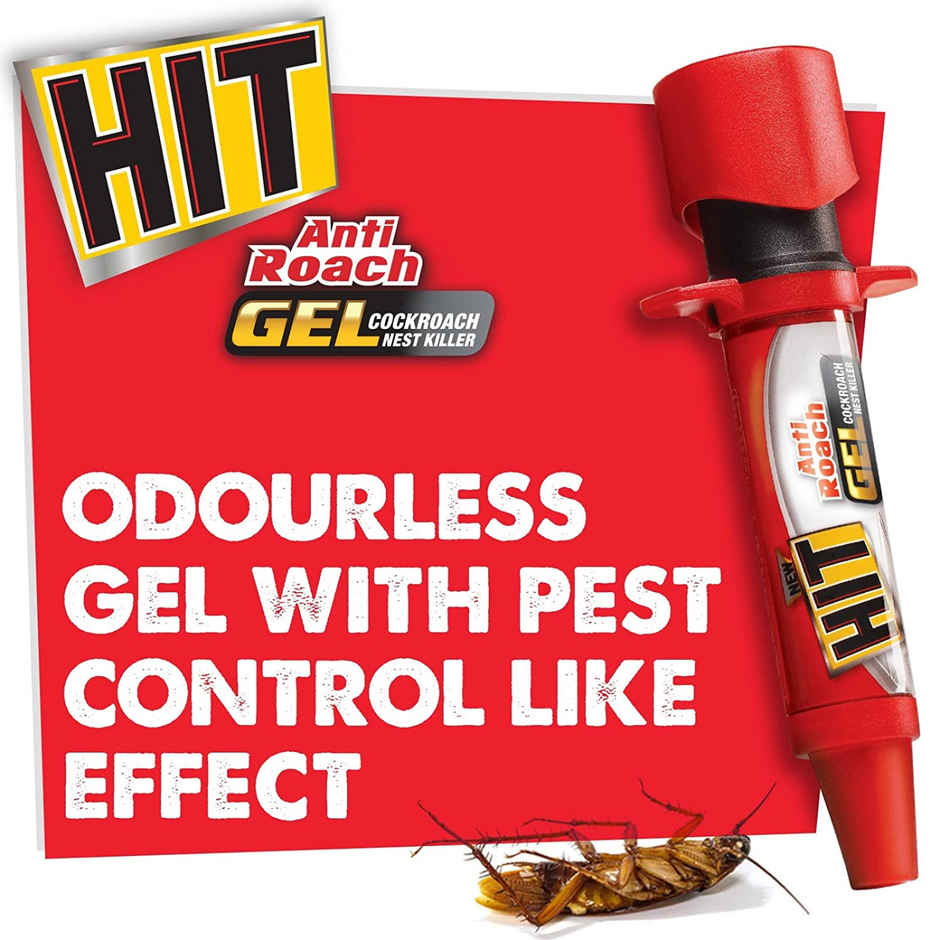 Hit Anti Roach Gel(20gms) & Hit Kills Disease Spreading Cockroaches(400ml) Combo