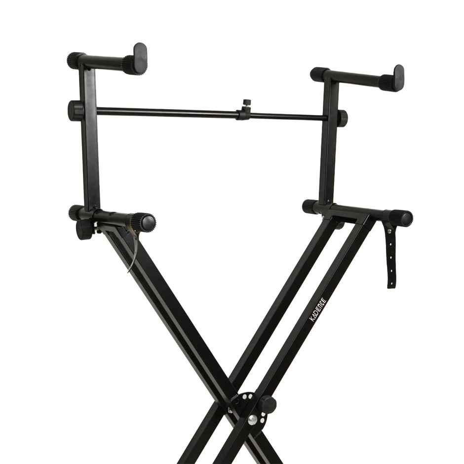 Kadence Heavy-Duty | Double-X | Adjustable Piano Keyboard Stand With Locking Straps | Kstd-Dx2