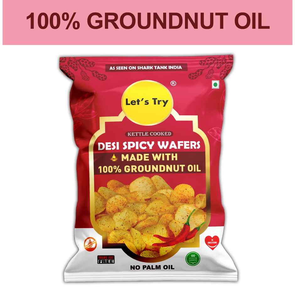 Let's Try Desi Spicy Wafers | Crunchy Potato Snack