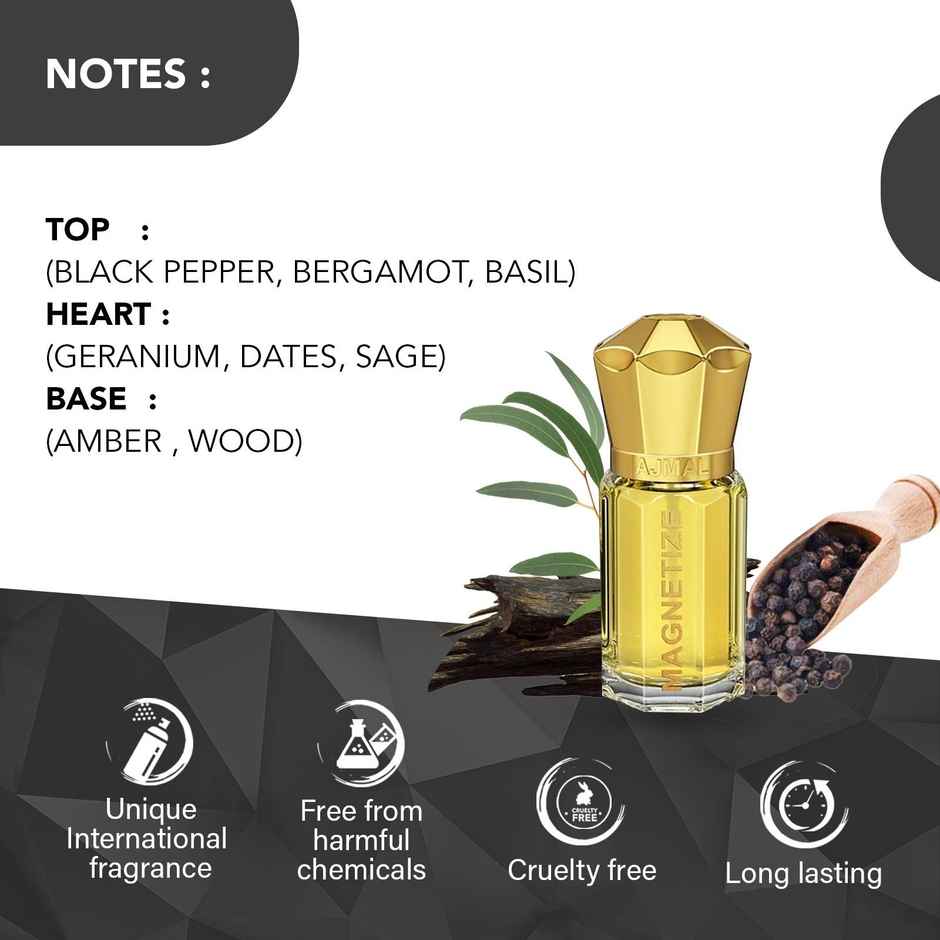 Ajmal Magnetize Concentrated Perfume Free From Alcohol For Men