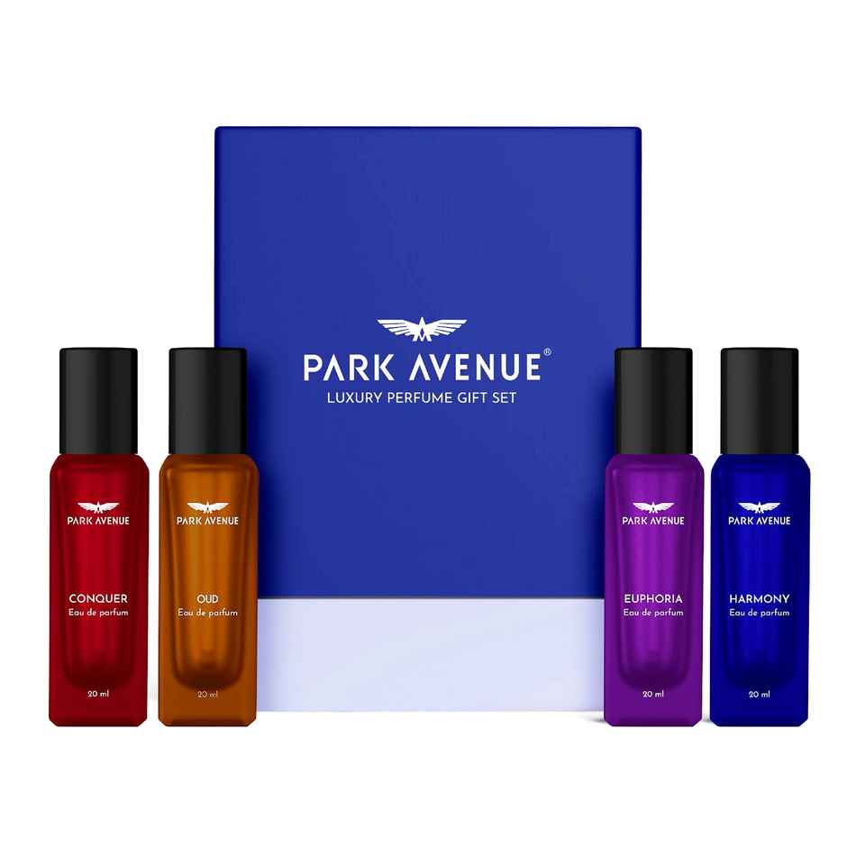 Park Avenue Luxury Perfume Gift Set For Men Euphoria Conquer Harmony & Oud Perfume