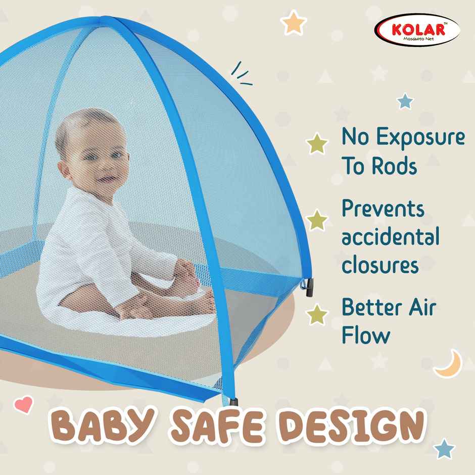 Kolar Mosquito Net For Baby | Blue