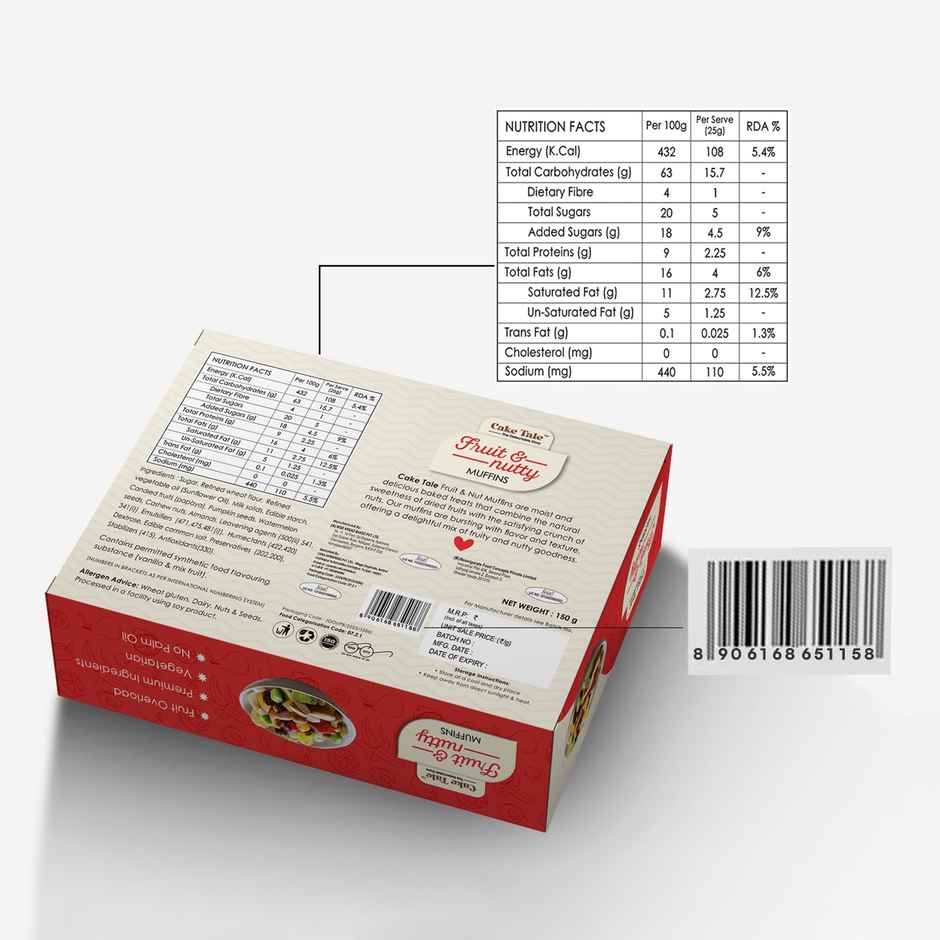 Cake Tale Muffin Fruit & Nut