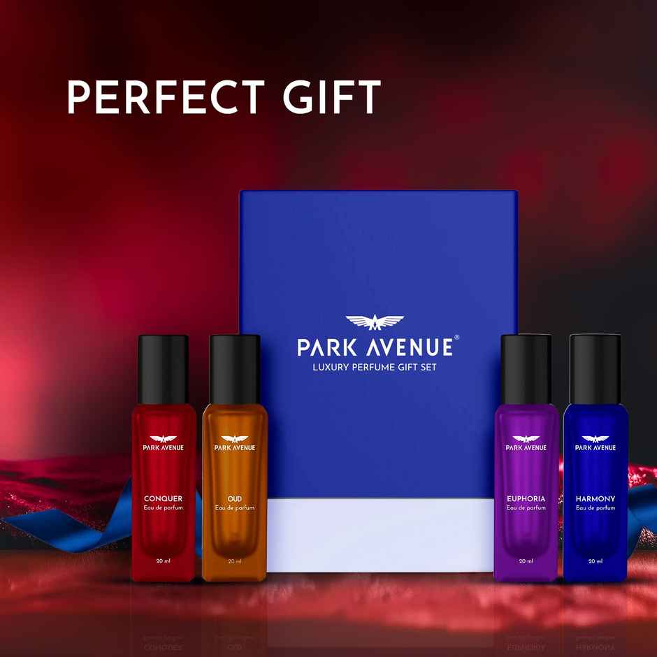Park Avenue Luxury Perfume Gift Set For Men Euphoria Conquer Harmony & Oud Perfume