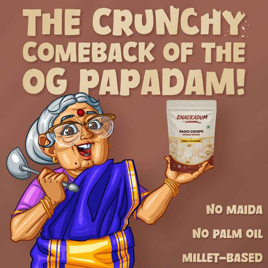 Snackadum Sago Crisps | Upvas Special