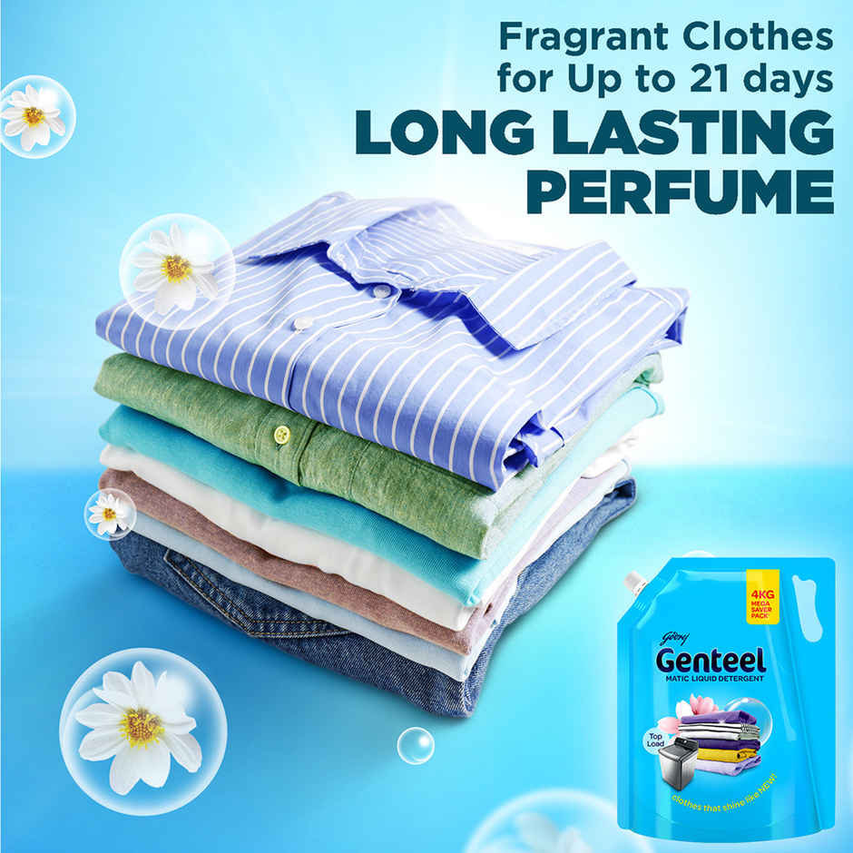 Genteel Liquid Detergent Refill Pouch - Top Load