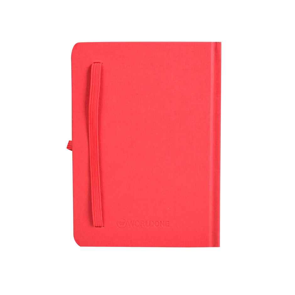 Worldone Bukram Flexi Notebook Hard Bound (224 Pages, 10.5 x 14.6 cm)