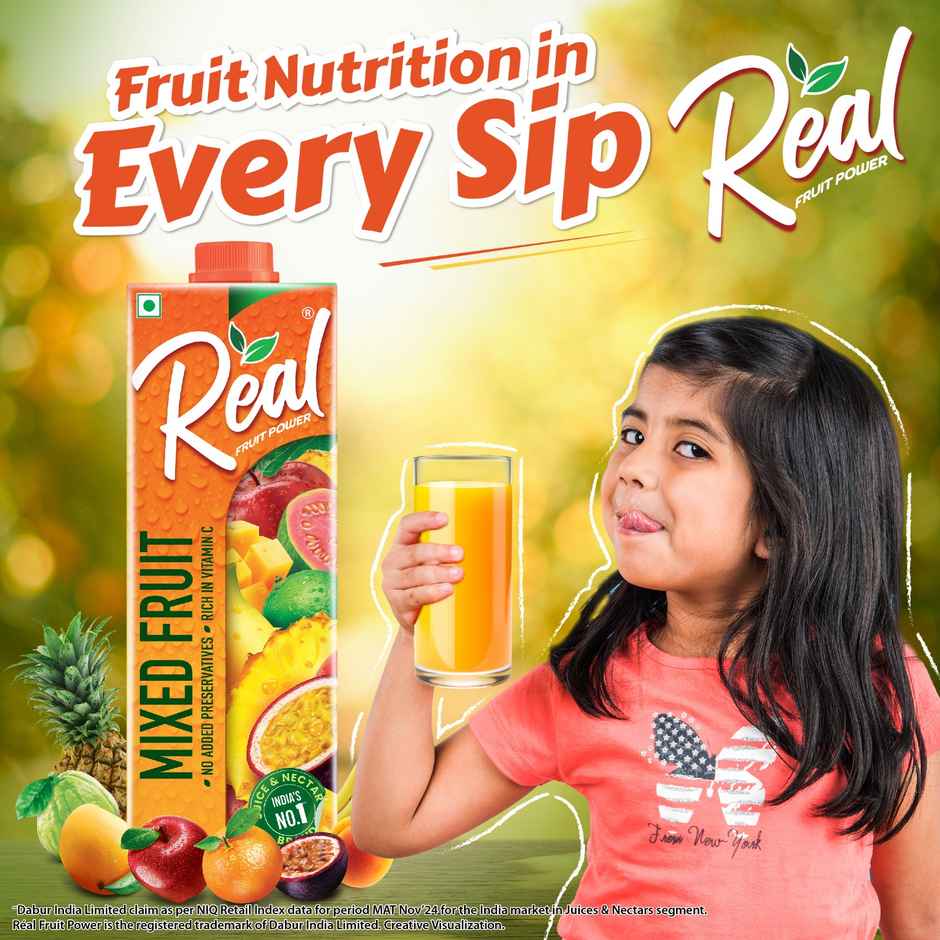 Dabur Real Mixed Fruit Juice | Fruity & Convenient