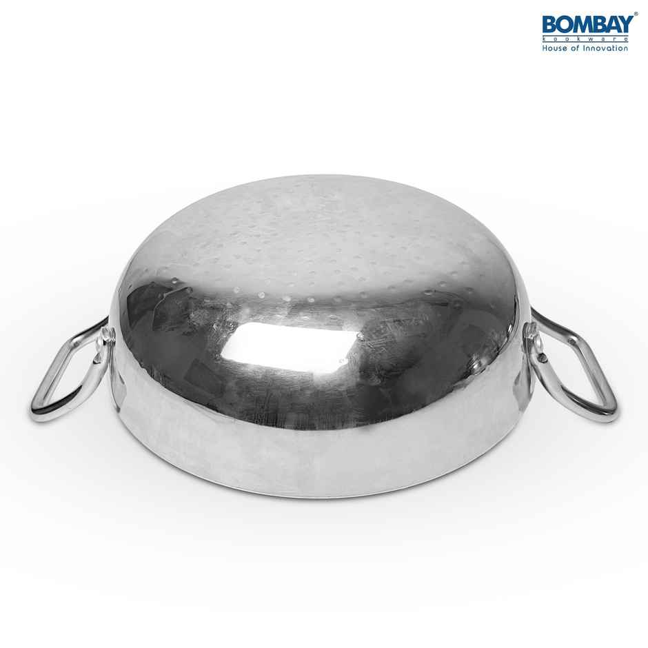 Bombay Kookware Stainless Steel Hammered Kadai 23 Cm