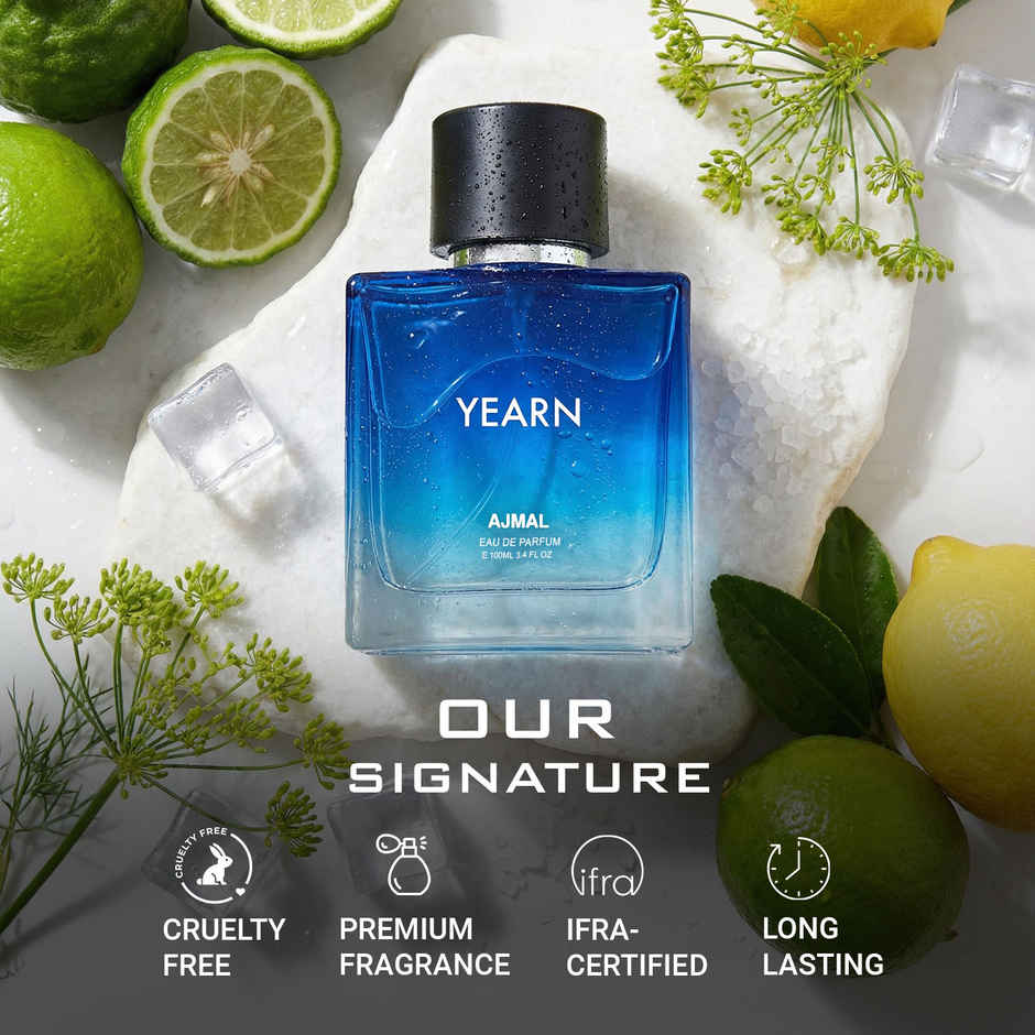 Ajmal Yearn Eau De Perfume Aquatic Perfume Long Lasting Scent Spray Party Wear Gift For Men