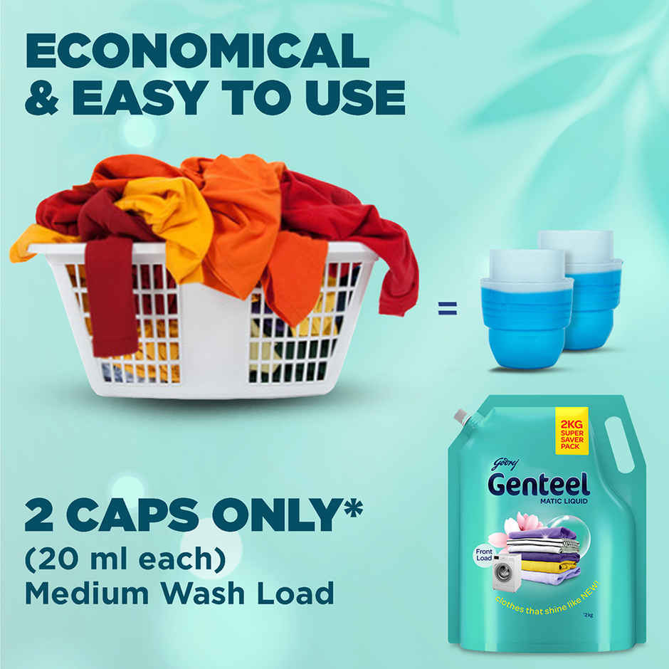 Godrej Genteel Matic Front Load Detergent Liquid Refill Pouch