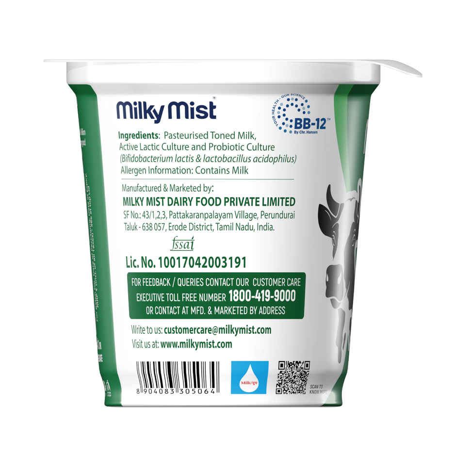 Milky Mist Probiotic Curd Cup