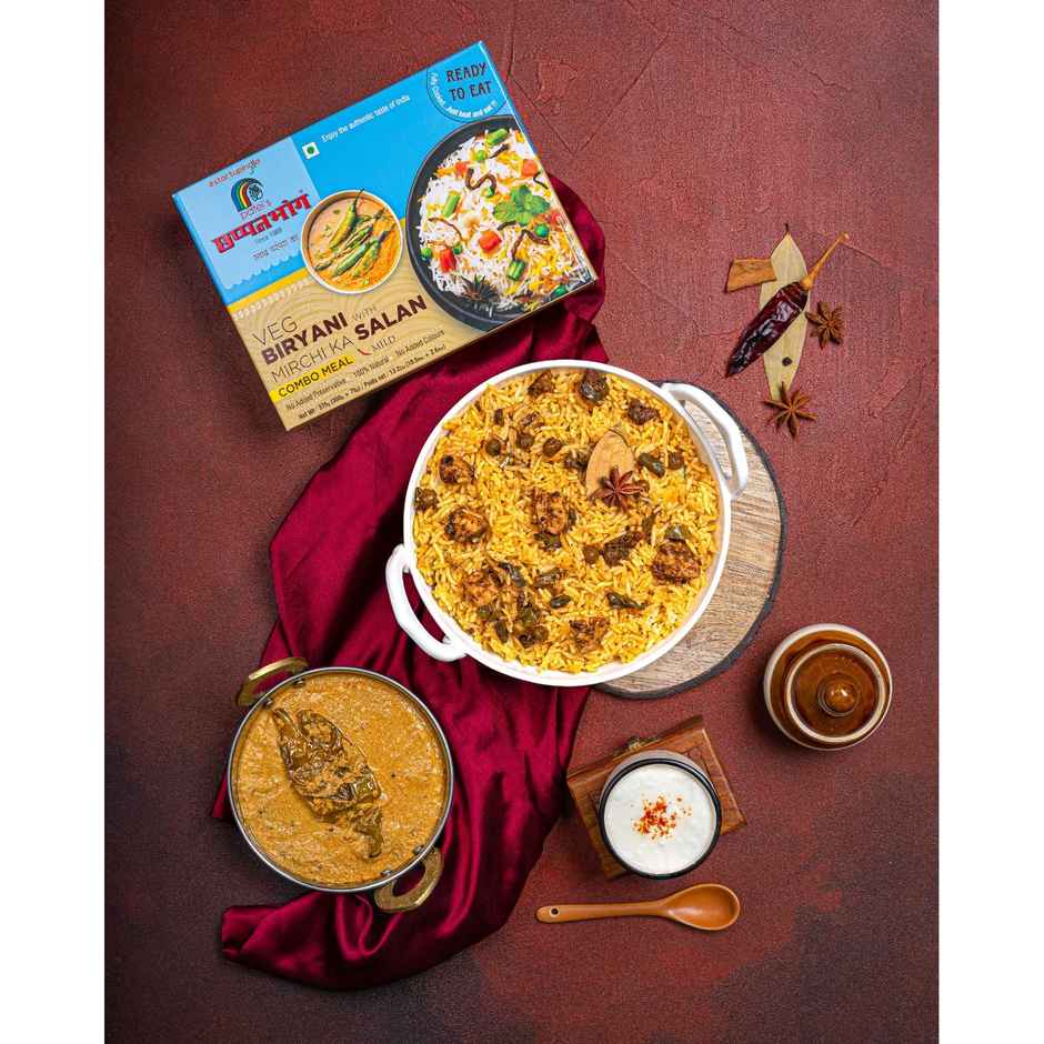 Chhapanbhog Veg Biryani with Mirchi ka Salan