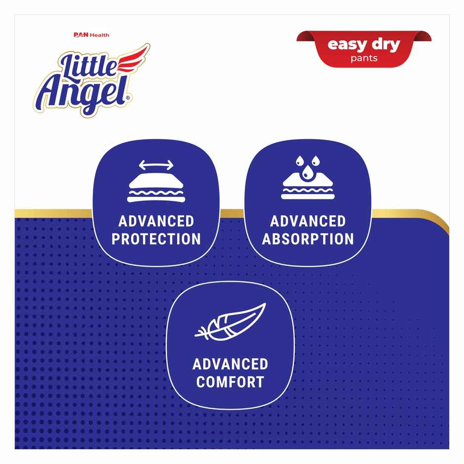 Little Angel Easy Dry Pull-Up Diaper Pants 13-16 Kg | XL | Pack Of 54