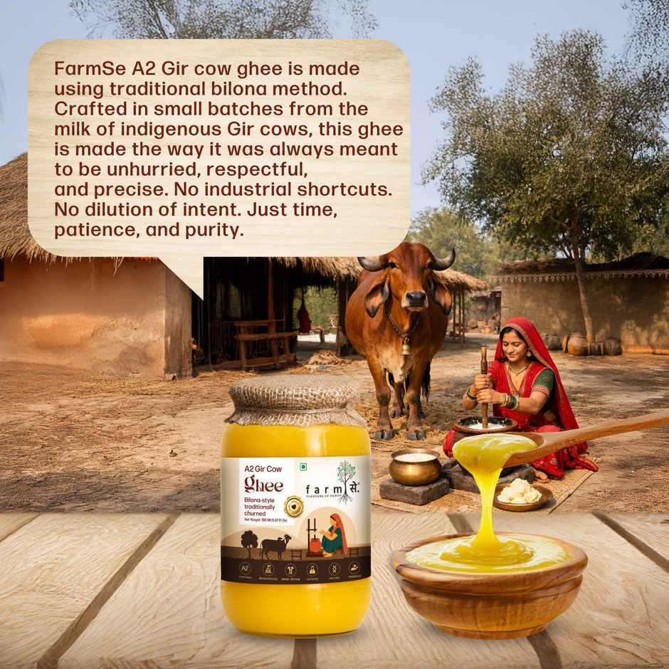 Farmse A2 Gir Cow Ghee | Bilona Method