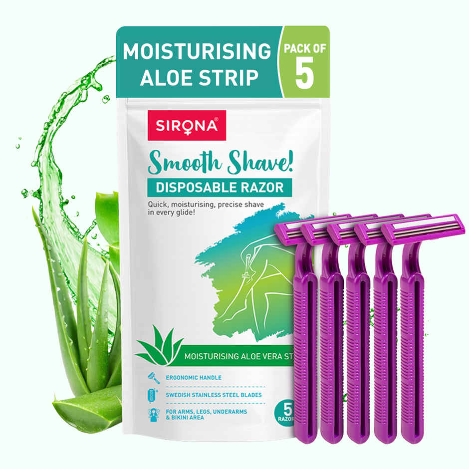Sirona Disposable Body Razor for Women's Hair Removal | Precision Smooth and Hassle-Free Shaving