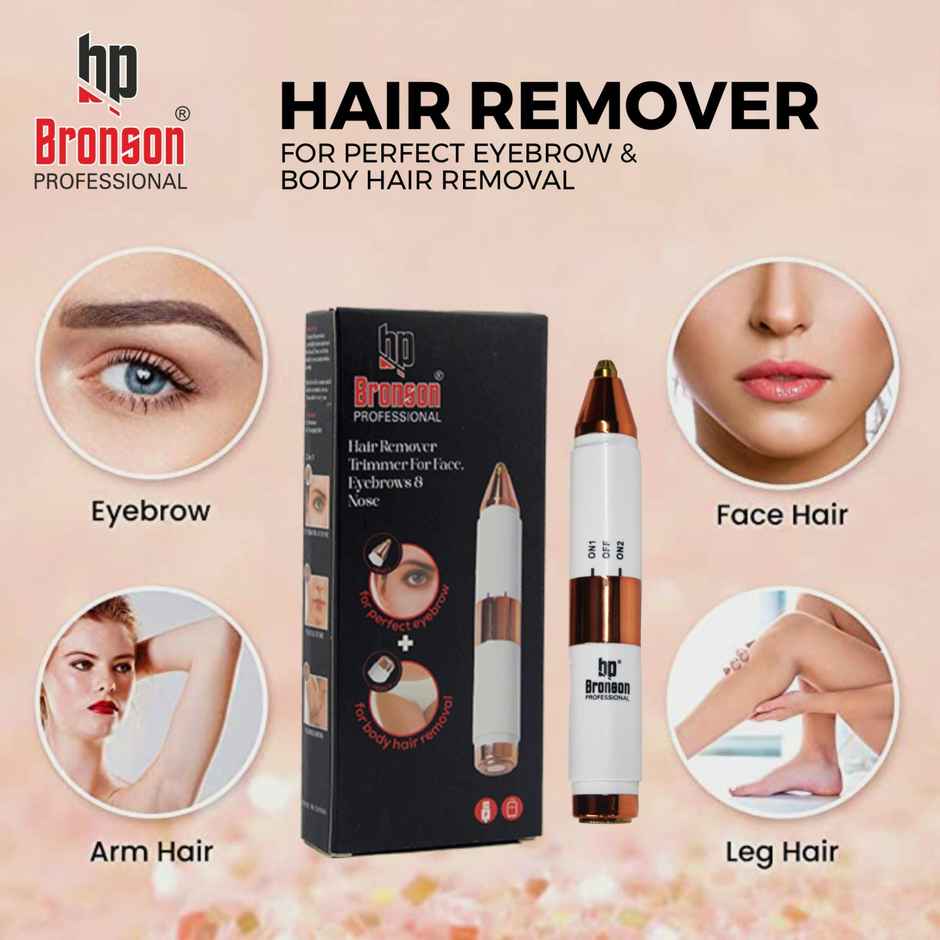 Bronson Professional Facial Hair Remover Eyebrow Nose Underarms Bikini Trimmer Rechargeable