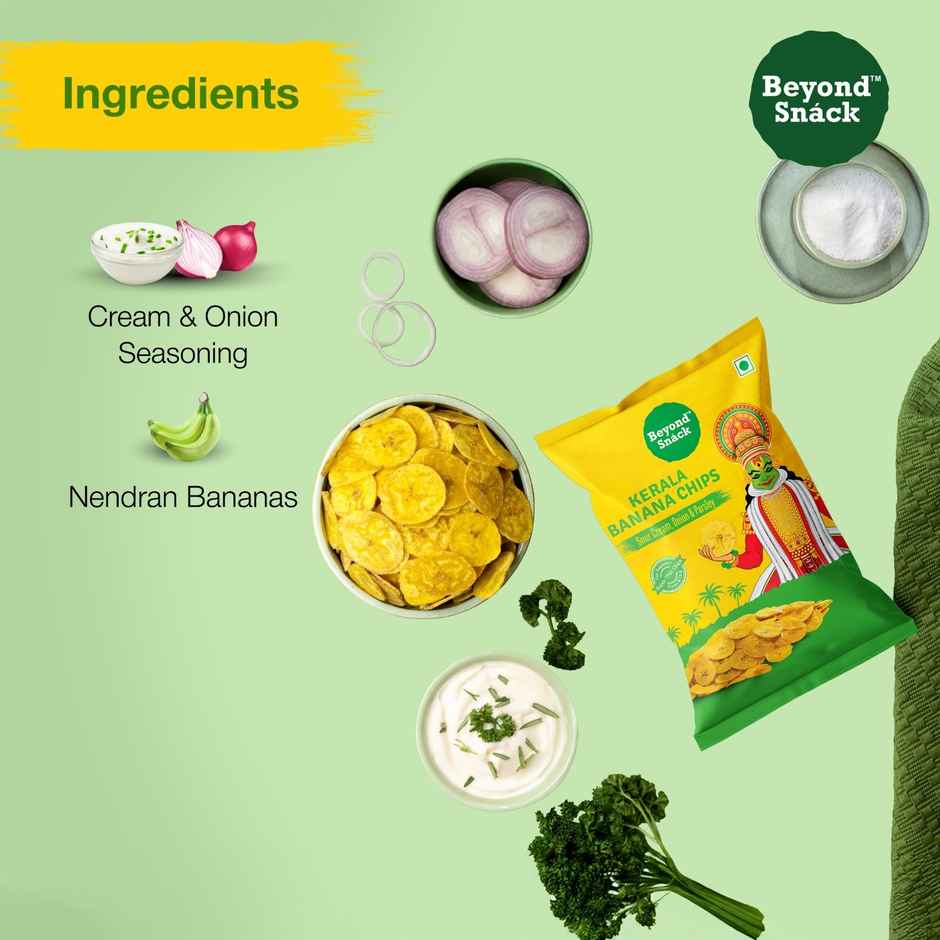 Beyond Snack Kerala Banana Chips | Sour Cream, Onion & Parsley