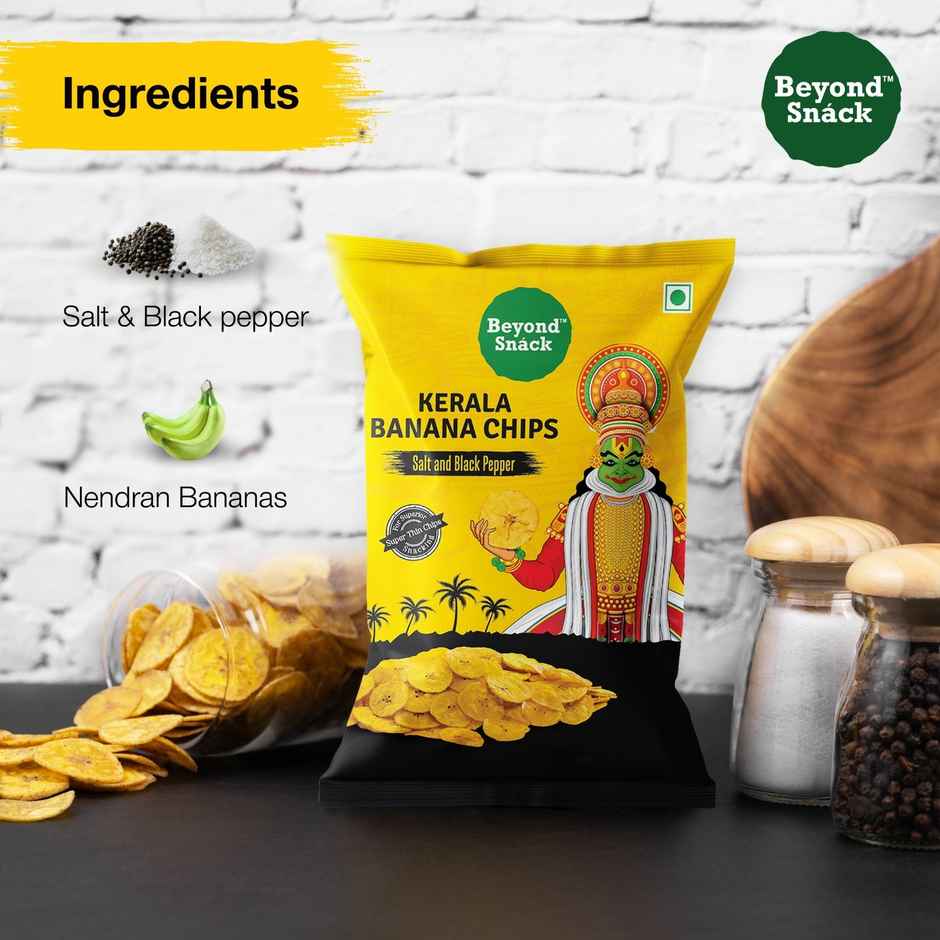 Beyond Snack Kerala Banana Chips - Salt & Black Pepper Combo 