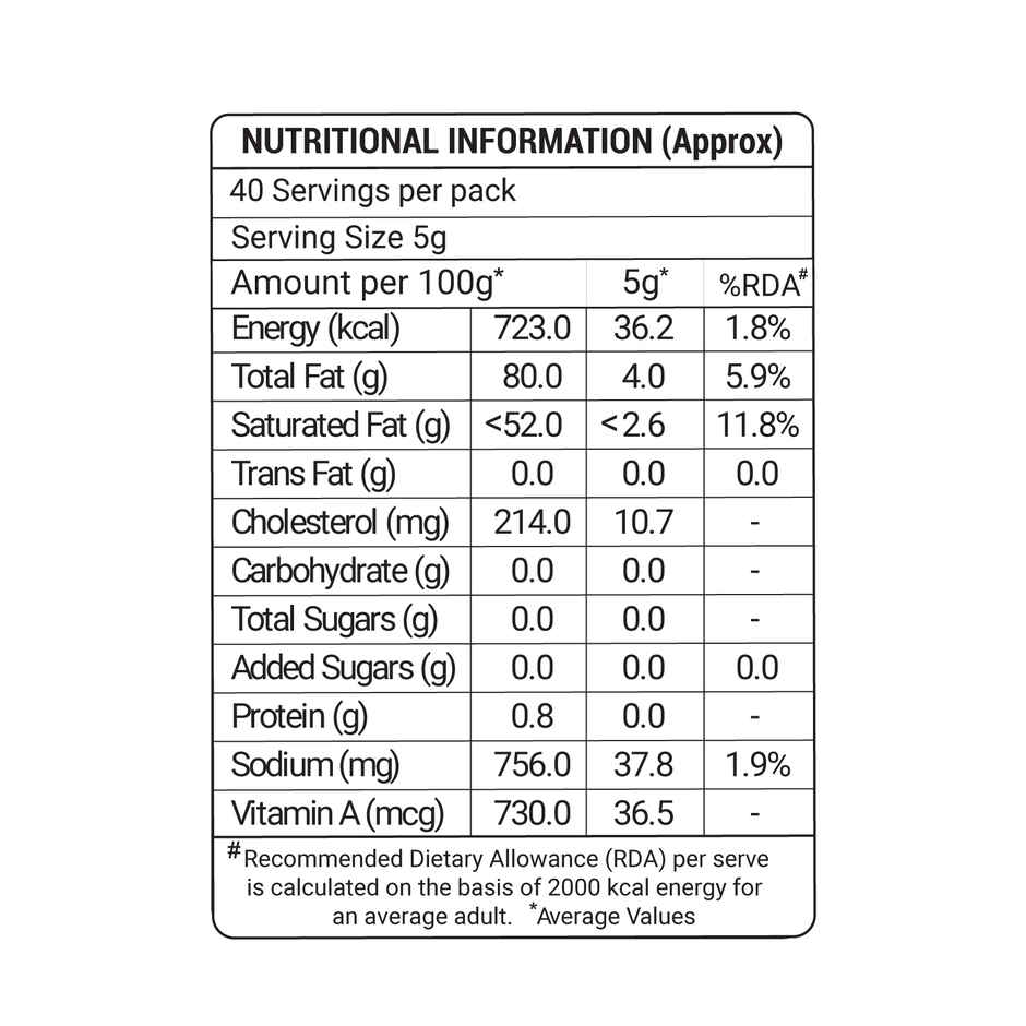 Milky Mist Table Butter Tub