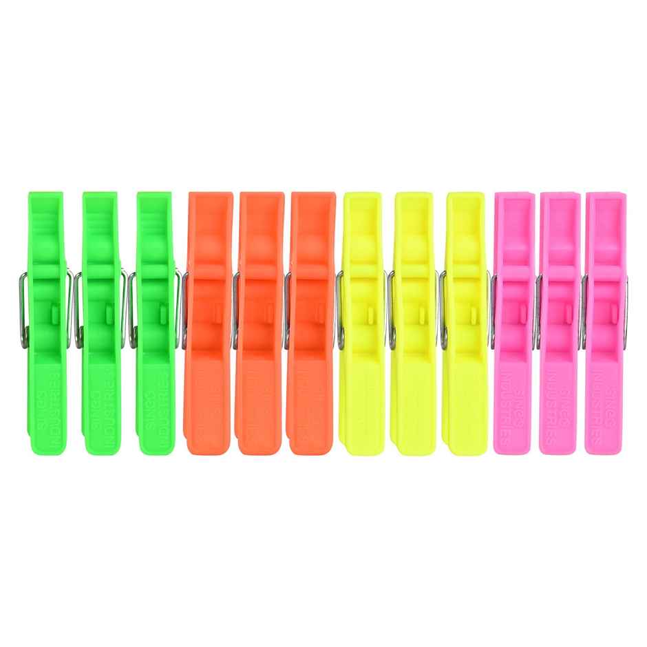 Sinco Misha Gold Cloth Clips / Cloth Pegs - Pack of 1 (12 Pieces)