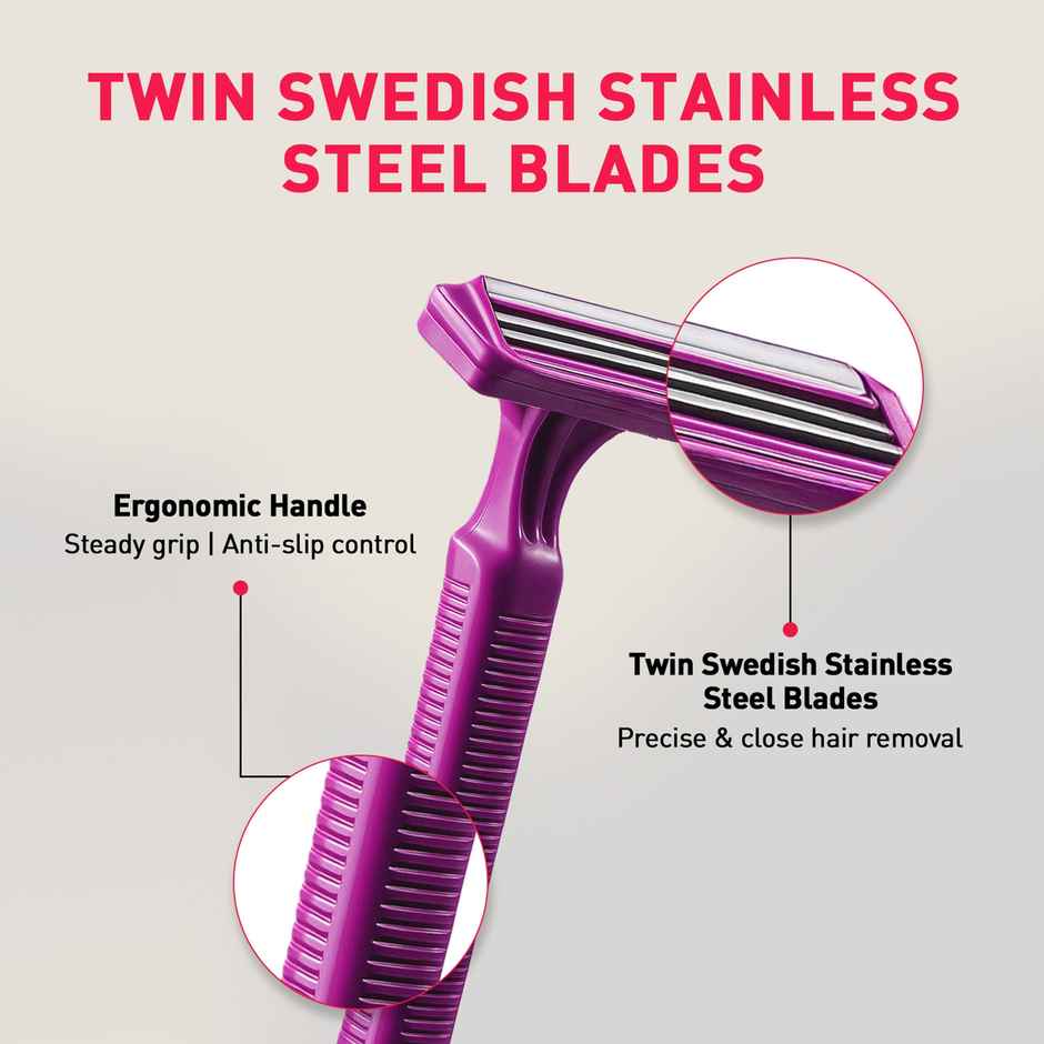 Sirona Disposable Body Razor for Women's Hair Removal | Precision Smooth and Hassle-Free Shaving