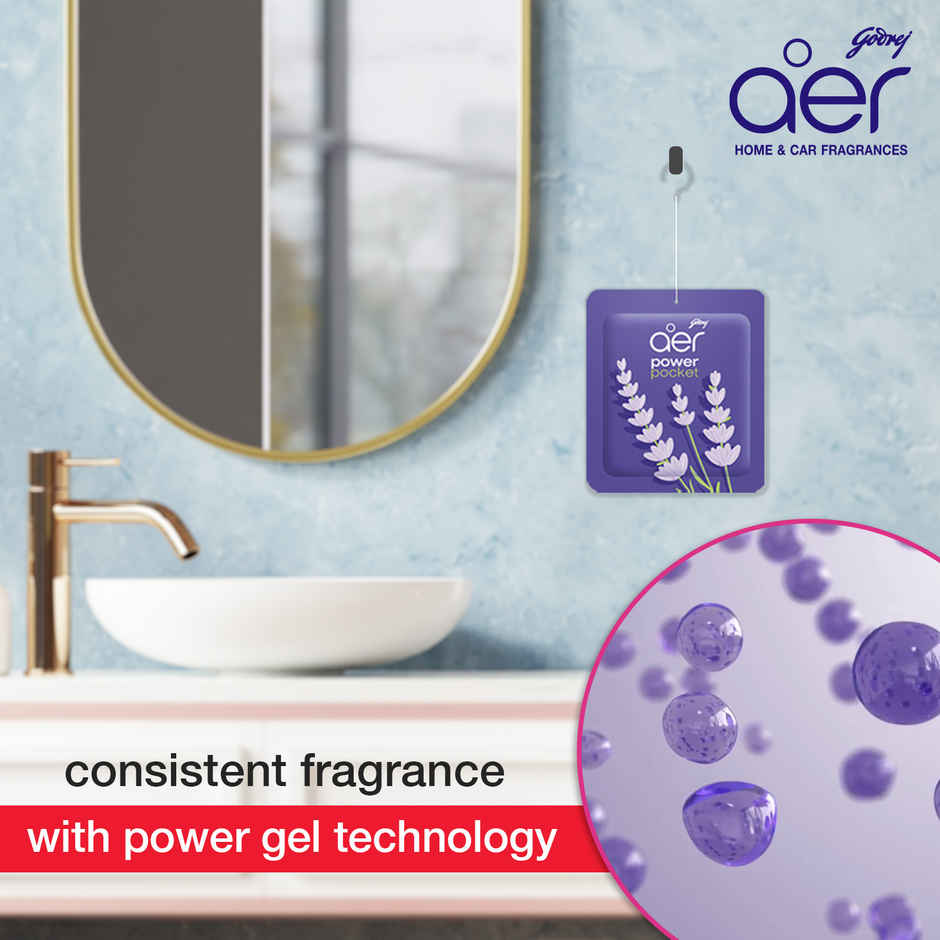 Godrej Aer Lavender Bloom Power Pocket Bathroom Freshener