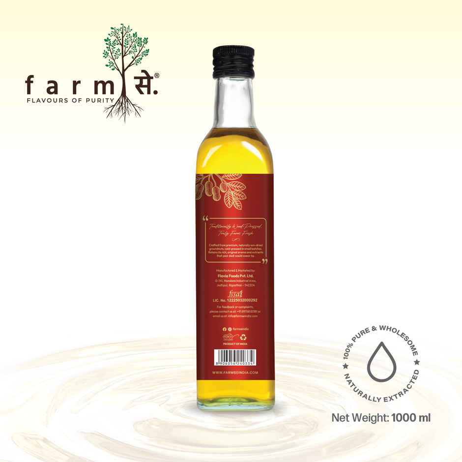 Farmse First Extraction Cold Pressed Groundnut Oil