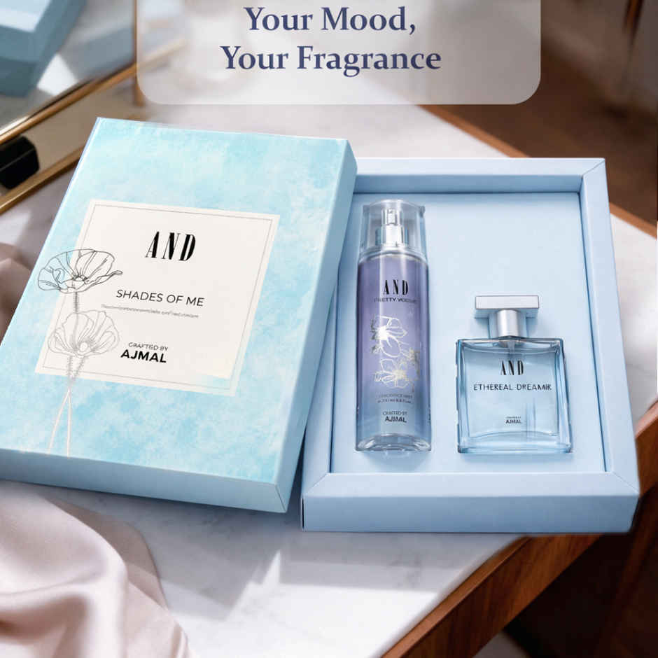 AND by Ajmal Ethereal Dreamer Eau De Perfume 50ml & Pretty Vogue Body Mist For Women 