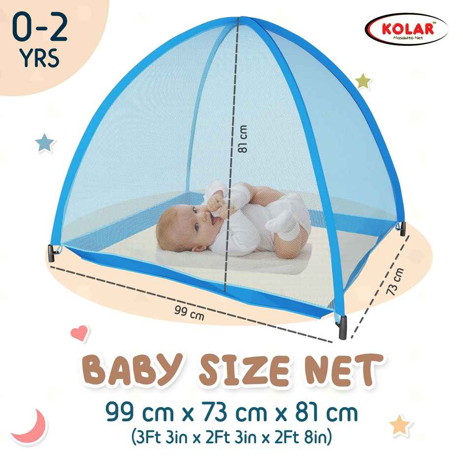 Kolar Mosquito Net For Baby | Blue