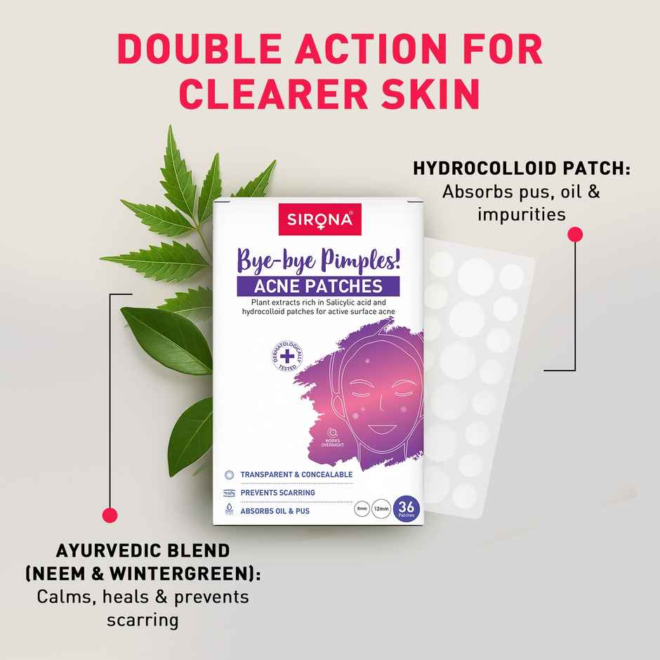 Sirona Acne Pimple Patch For Face For All Skin Types