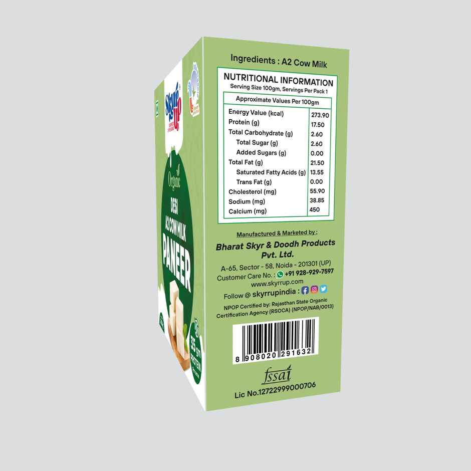 Skyrrup A2 Cow Milk Paneer
