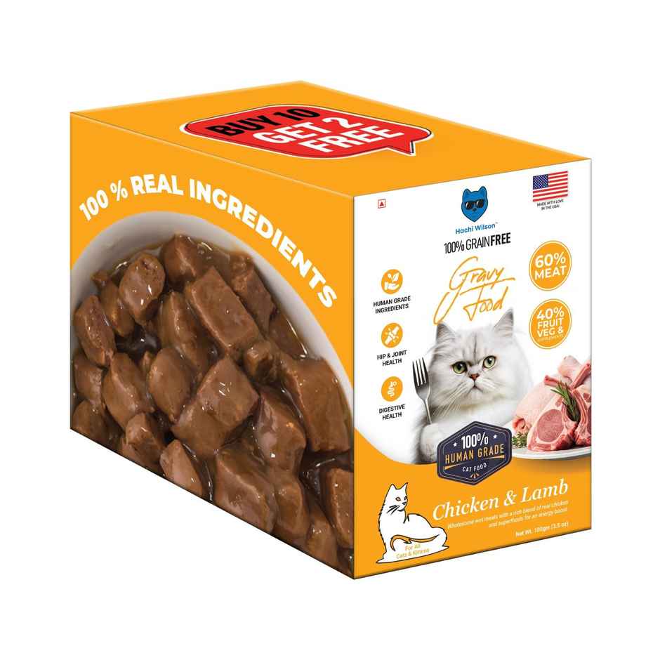 Hachi wilson Premium Chicken and Lamb Gravy cat food