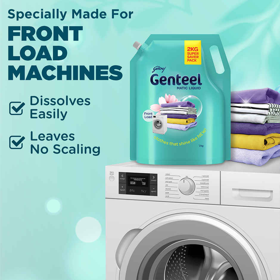 Godrej Genteel Matic Front Load Detergent Liquid Refill Pouch