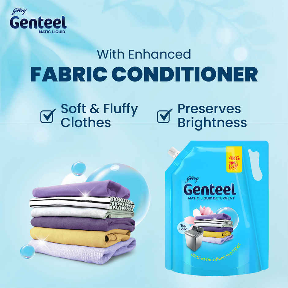 Genteel Liquid Detergent Refill Pouch - Top Load