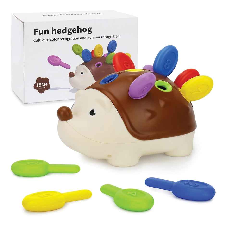 Kidology Hedgehog Peg Board Game Puzzle For Kids Educational Toys For Toddlers Preschool Play Toy