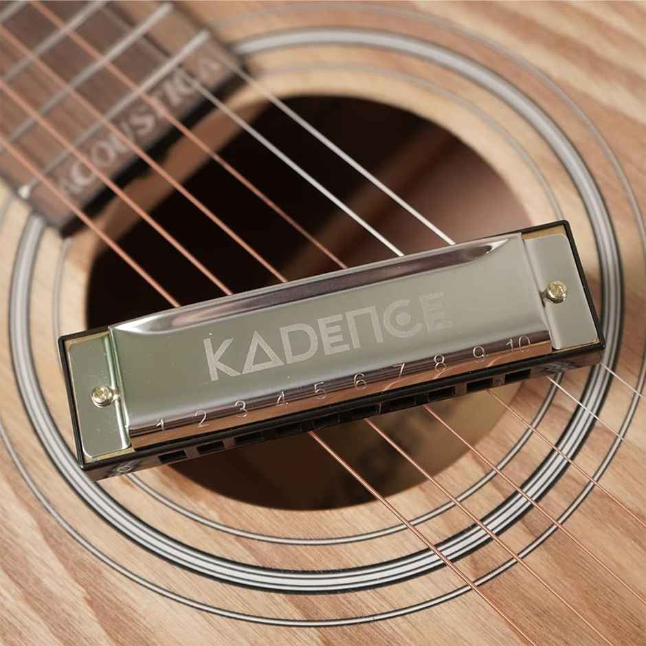Kadence Daitonic Harmonica T104 with Learning Course | KAD-HR-T104 - Silver