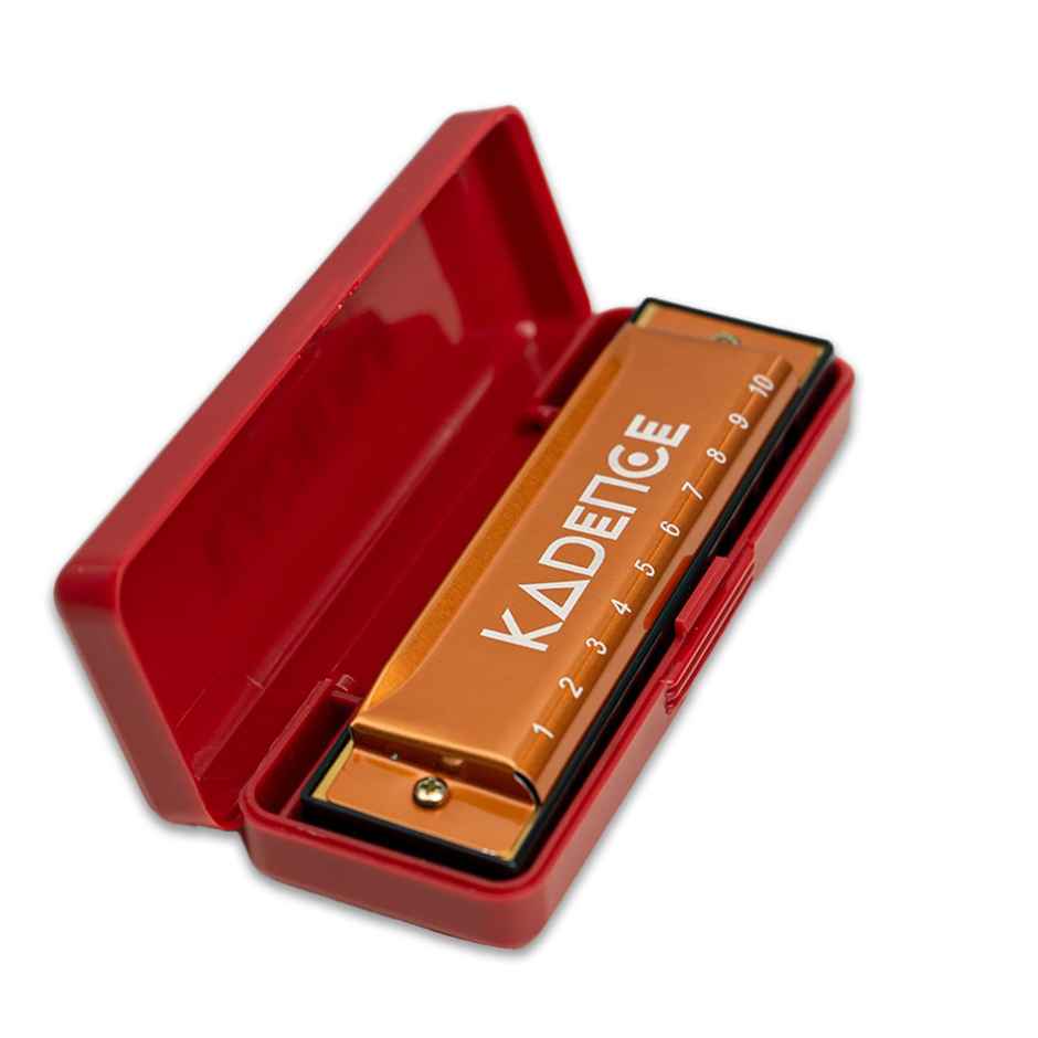 Kadence Daitonic Harmonica T104 Mouth Organ | With Learning Course Key Of C 10 Holes - 20 Tones