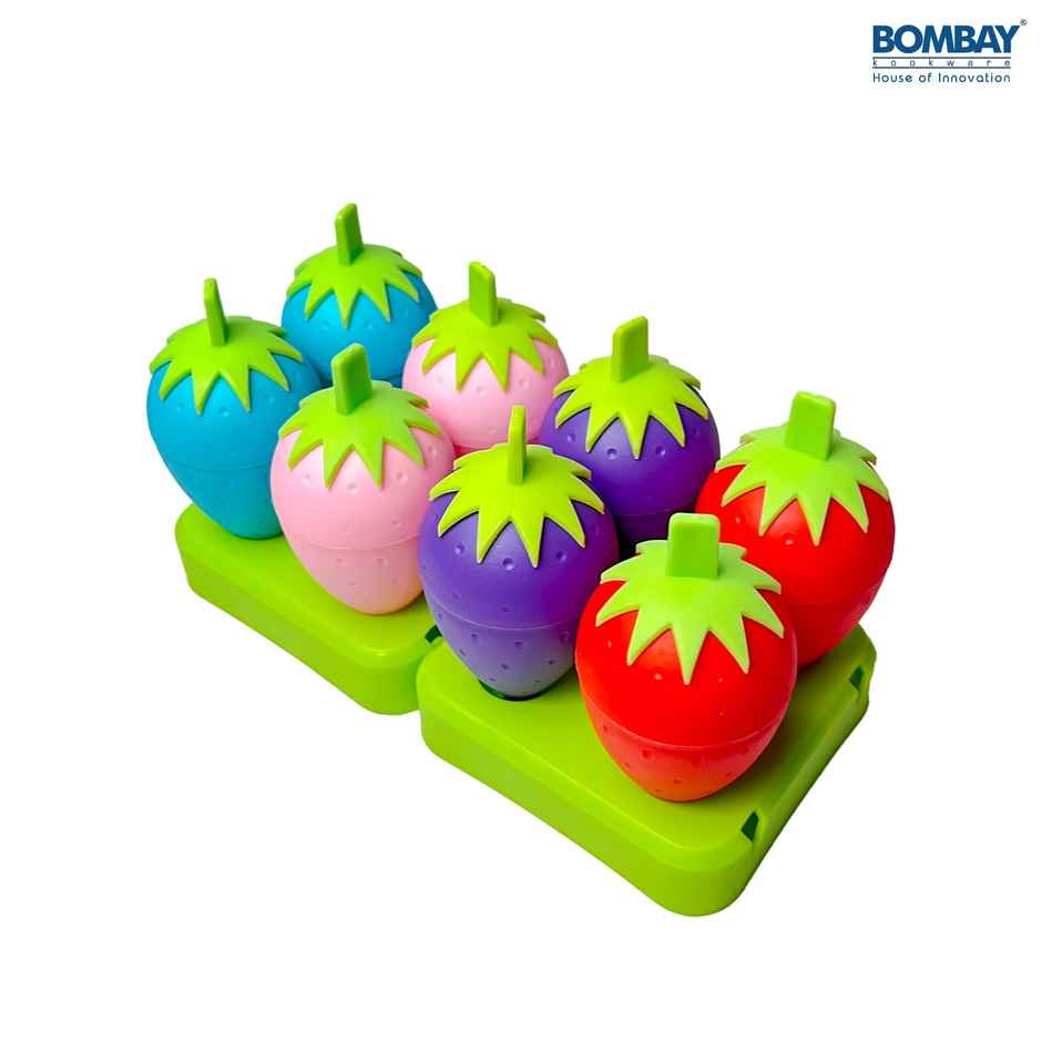 Bombay Kookware Manual Ice Cream Maker | 8 Popsicles Multicolor