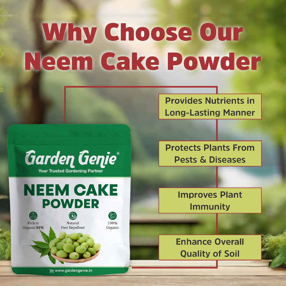 Garden Genie Neem Cake Powder Fertilizer | Neem Powder Manure for Plant Care from Pests