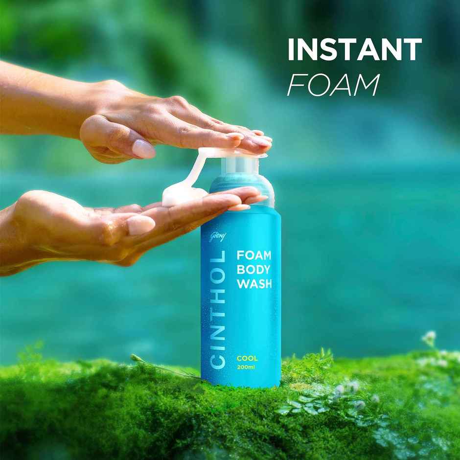 Cinthol Cool Foaming Body Wash | Glycerin Shower Gel