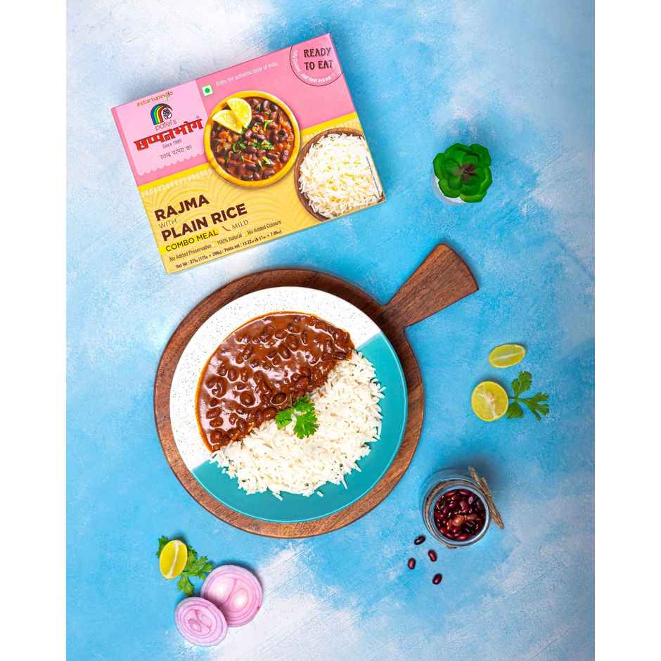 Chhapanbhog Rajma with Plain Rice | Ready-to-Eat Meal