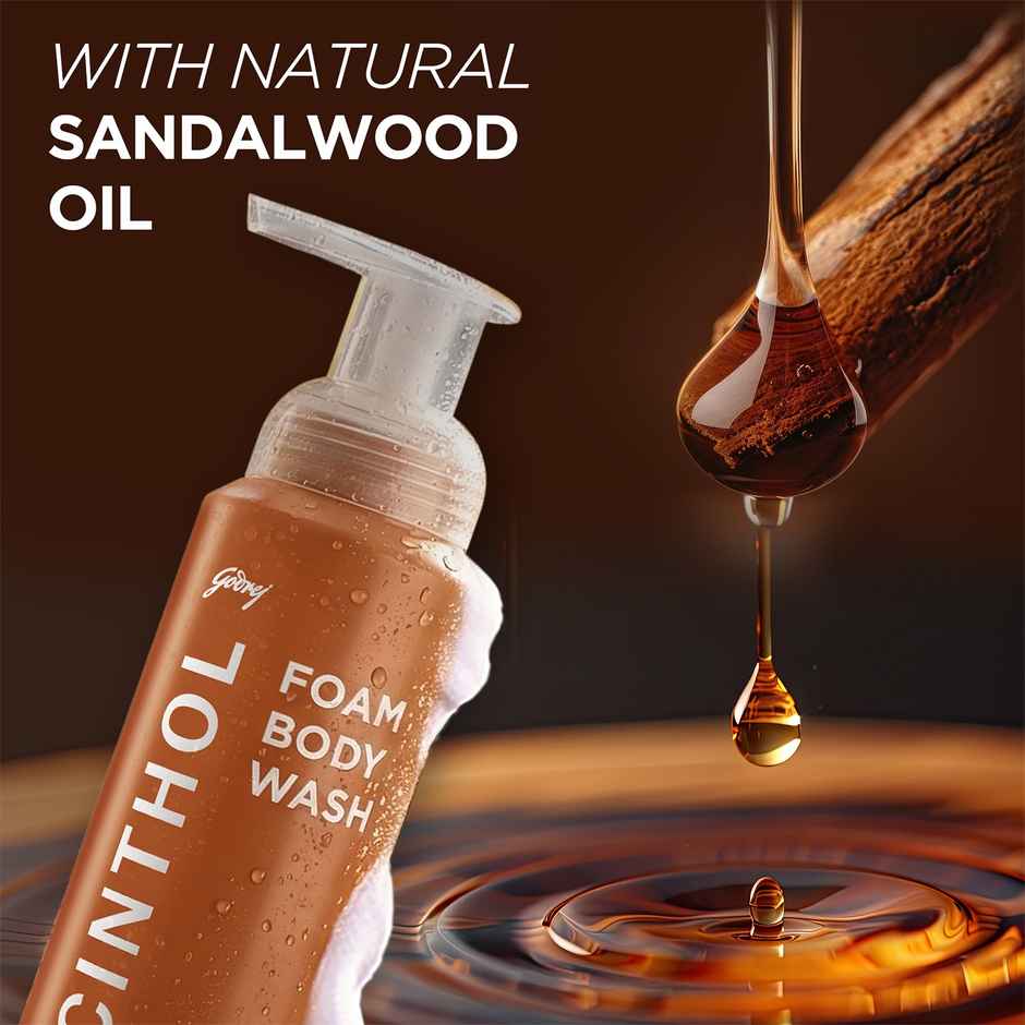 Cinthol Sandal Foam Body Wash - Suitable for All Skin Types