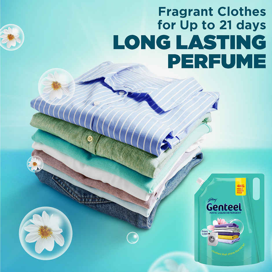 Genteel Liquid Detergent Refill Pouch - Front Load