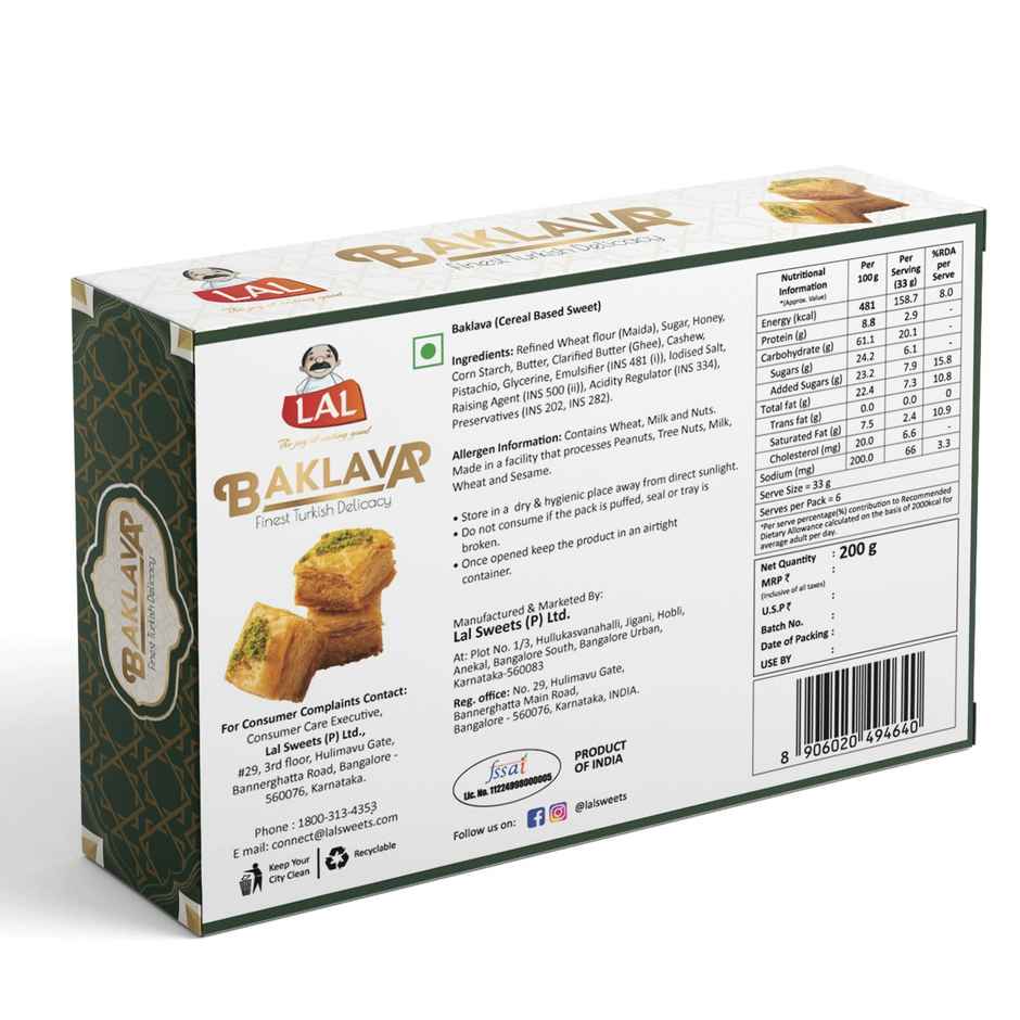 Lal Sweets Baklava