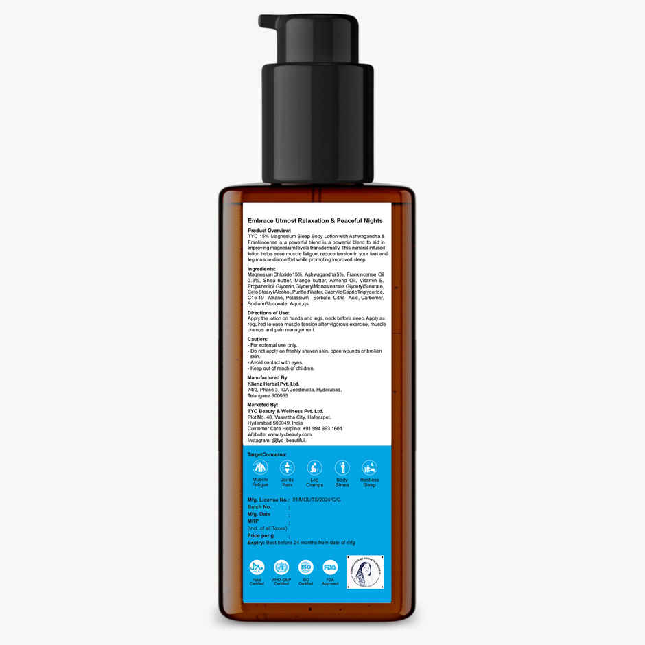 TYC Magnesium Sleep Body Lotion